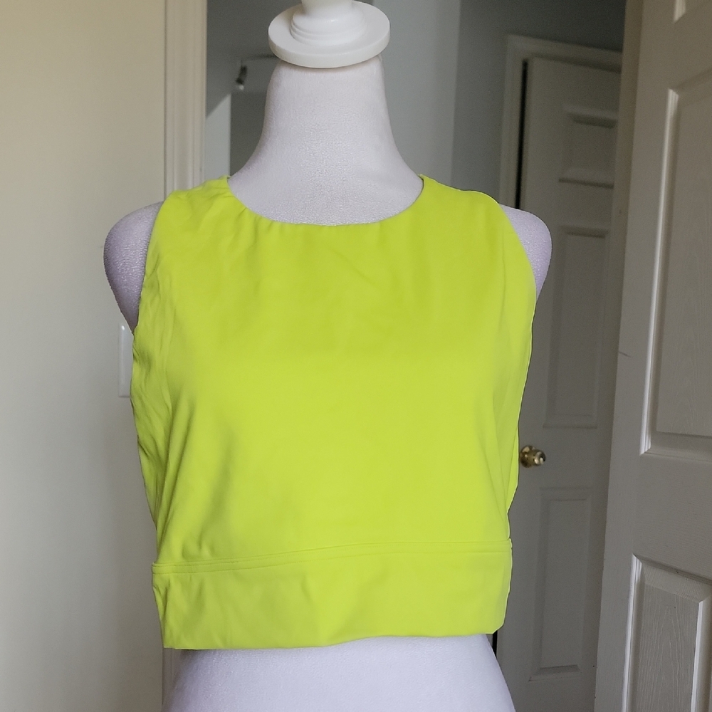 Aerie Women’s Neon Yellow Sleeveless Crop Top